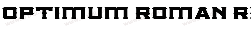 Optimum Roman Regula字体转换